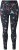 Ulla Popken Quick Drying Celestial Print Sport Leggings Black - Džíny & Kalhoty ve Velkých Velikostech – Plus Size - 