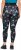 Ulla Popken Quick Drying Celestial Print Sport Leggings Black - Džíny & Kalhoty ve Velkých Velikostech – Plus Size - 