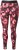 Ulla Popken Abstract Flower Print Performance Leggings Red - Džíny & Kalhoty ve Velkých Velikostech – Plus Size - 