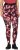 Ulla Popken Abstract Flower Print Performance Leggings Red - Džíny & Kalhoty ve Velkých Velikostech – Plus Size - 