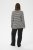 Kaffe Curve Miana Long Sleeve Polo Chalk with Black Stripe - Polokošile - 