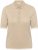 Kaffe Curve Lizzy Contrast Knitted Polo Feather Grey Melange - Polokošile - 