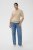 Kaffe Curve Lizzy Contrast Knitted Polo Feather Grey Melange - Polokošile - 