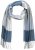 Ulla Popken Woven Check Print Scarf Soft Light Blue - Doplňky - 