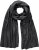 Ulla Popken Virgin Wool Cashmere Mix Scarf Black - Doplňky - 