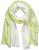Ulla Popken Ombre Linen Blend Scarf Lime Green - Doplňky - 