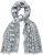 Ulla Popken Striped Statement Scarf Grey - Doplňky - 
