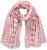 Ulla Popken Striped Statement Scarf Neon Red - Doplňky - 