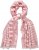 Ulla Popken Striped Statement Scarf Neon Red - Doplňky - 