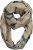 Ulla Popken Plaid Infinity Scarf Brown - Doplňky - 