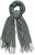 Ulla Popken Fringed Scarf Graphite Grey - Doplňky - 