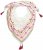 Ulla Popken Tassel Embroidery Scarf Snow White - Doplňky - 