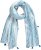 Ulla Popken Greek Stripe Tasseled Scarf Blue - Doplňky - 