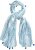 Ulla Popken Greek Stripe Tasseled Scarf Blue - Doplňky - 