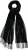 Ulla Popken Fringed Scarf Black - Doplňky - 