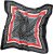 Ulla Popken Silk Scarf Black - Doplňky - 