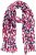 Ulla Popken Geometric Print Scarf Dark Red - Doplňky - 