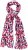 Ulla Popken Geometric Print Scarf Dark Red - Doplňky - 