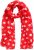 Ulla Popken Polka Dot Scarf Neon Red - Doplňky - 