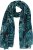 Ulla Popken Leaf Dot Scarf Navy - Doplňky - 