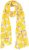 Ulla Popken Lemon Print Scarf Sun Yellow - Doplňky - 