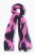 Ulla Popken Two Tone Fringed Hem Scarf Bold Pink - Doplňky - 
