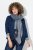 Ulla Popken Fringed Hem Knit Scarf Deep Aqua - Doplňky - Dámské šály a šátky