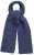 Ulla Popken Marled Mix Yarn Wool Blend Scarf Deep Aqua - Doplňky - 