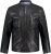 JP1880 Biker Style Leather Jacket Black - Bundy - Bundy Nadměrné Velikosti - 2XL-8XL