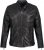 JP1880 Classic Biker Style Leather Jacket Black - Bundy - Bundy Nadměrné Velikosti - 2XL-8XL