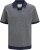 Jack & Jones Ceaston Knit Short Sleeve Sweater Grey/Blue - Mikiny & mikiny s kapucí - Mikiny & Mikiny s kapucí 2XL-12XL