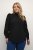 Kaffe Curve Ditta Smock Halenka Hluboká Černá - Halenky & tuniky - 