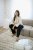 Kaffe Curve Josa Shirt Feather Grey Stripe - Košile - 