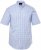JP1880 Shirt Traditional Short Sleeve Checked Light Blue - Košile - Košile 2XL-10XL