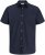 Jack & Jones Henry Slub Short Sleeve Navy - Košile - Košile 2XL-10XL