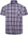 Kam Jeans 6339 Checked Short Sleeve Shirt Blue - Košile - Košile 2XL-10XL