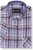 Kam Jeans 6339 Checked Short Sleeve Shirt Blue - Košile - Košile 2XL-10XL