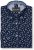 Kam Jeans 6364 All Over Floral Print Long Sleeve Shirt Navy - Košile - Košile 2XL-10XL