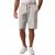 JP1880 Bermuda Sweatshorts Relaxed Fit Grey - Šortky - Šortky Nadměrné Velikosti W40-W60