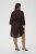 Kaffe Curve Mille Short Shirt Dress Black Coffee Brown - Mini šaty - 
