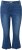 Ulla Popken Cropped Flared Eyelet Jeans Denim Blue - Džíny & Kalhoty ve Velkých Velikostech – Plus Size - 