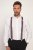 JP1880 Suspenders with Adjustable Length Burgundy Red - Doplňky - 