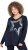 Ulla Popken Sequined Star Rolled Edge Sweater Navy - Mikiny & mikiny s kapucí - 