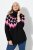 Ulla Popken Neon Alpine Pattern Long Sleeve Turtleneck Sweater Light Pink - Mikiny & mikiny s kapucí - Pohodlné mikiny, hoodie a pleteniny