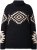Ulla Popken Aztec Pattern Turtleneck Sweater Black - Mikiny & mikiny s kapucí - 