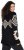 Ulla Popken Aztec Pattern Turtleneck Sweater Black - Mikiny & mikiny s kapucí - 
