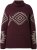 Ulla Popken Aztec Pattern Turtleneck Sweater Plum - Mikiny & mikiny s kapucí - 