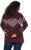 Ulla Popken Aztec Pattern Turtleneck Sweater Plum - Mikiny & mikiny s kapucí - 