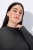 Ulla Popken Long Sleeves Mock Turtleneck Sweater Charcoal Grey Melange - Mikiny & mikiny s kapucí - Pohodlné mikiny, hoodie a pleteniny