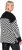 Ulla Popken Graphic Stripe Long Sleeve Turtleneck Sweater Black - Mikiny & mikiny s kapucí - 